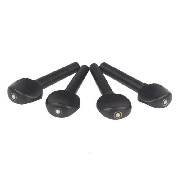 CEORPER 4Pcs Wood Ebony Violin Pegs Machine Head Universal Violin Shafts Handle