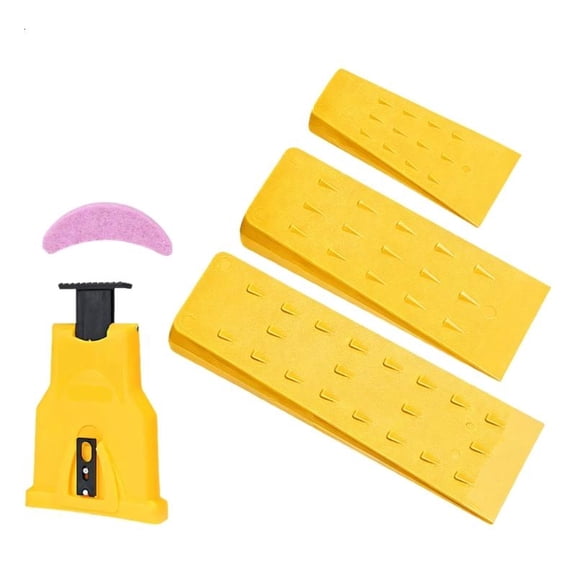 CEORPER 5.5in/8in/10in Plastic Tree Felling Wedges For 14-20in Double-Hole Chainsaw