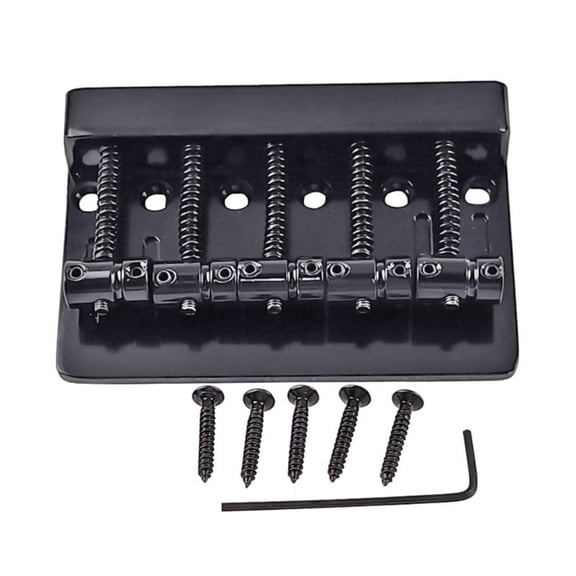 CEORPER 5 String Bass Bridge Electric Bass Guitar Accessories Bass Bridge Assembly Kits