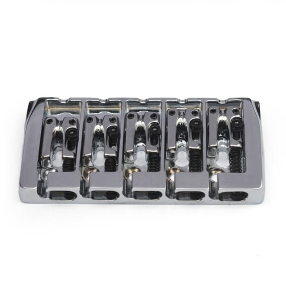 CEORPER 5 String Bass Bridge Electric Bass Guitar Accessory Bass Bridge Assembly Kits