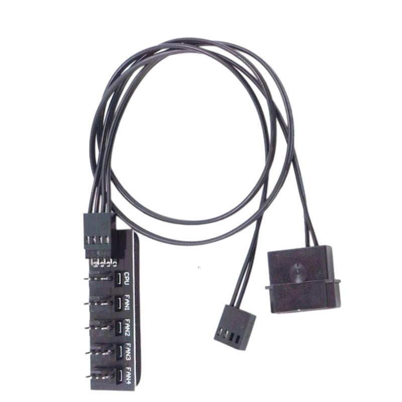 CEORPER 5 Way Fan Controller 4Pin CPU Coolers Case Cooling Fan Power ...