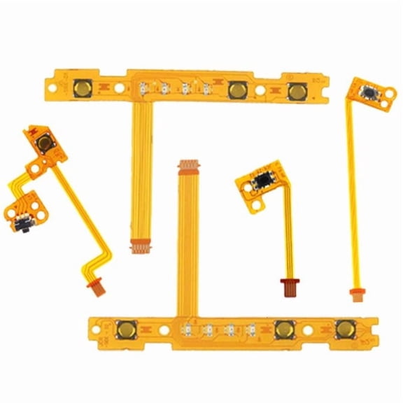 CEORPER 5 in 1 ZL ZR L SL SR Button for Key Ribbon Flex Cable Replacement Repair for Switch Joy Con Controller Spare Parts
