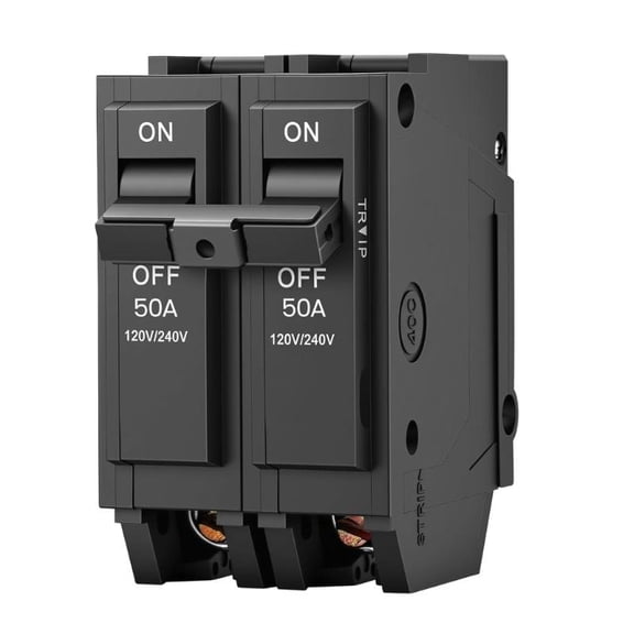 CEORPER 50 Amp 2 Poles Miniature Circuit Breaker Replacement Electrical Breaker