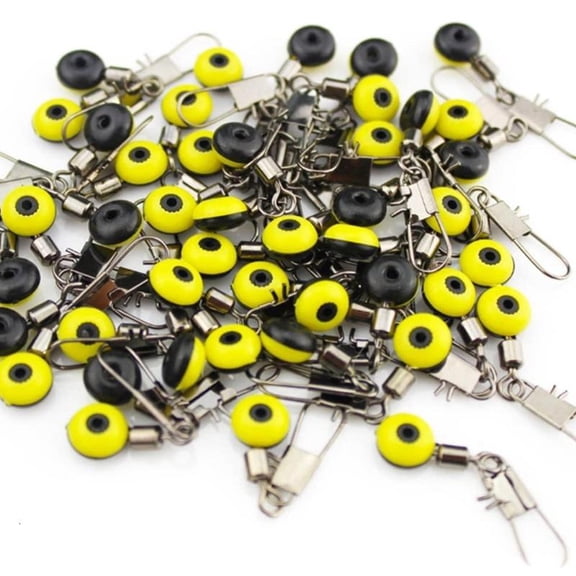 CEORPER 50Pcs Fishing Line Sink Slides, Fishing Float Connector Bobber Sliding Swivels