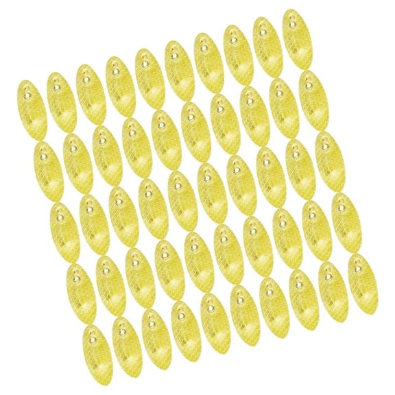 CEORPER 50Pcs Fishing Spoons Spinner Baits Sequins Lures Slices Spoon Fishing Spinner