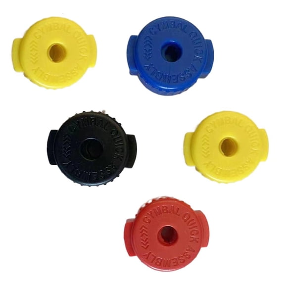CEORPER 5Pcs Plastic Cymbal Nut Replacement Drum Quick Release Nut Easy to Use