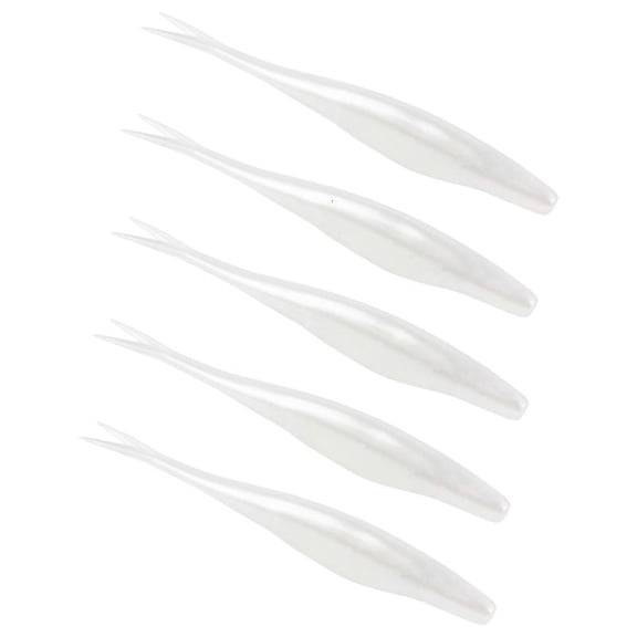 CEORPER 5Pcs Soft Fishing Lures Floating Baits Slightly Split Tail Swimbaits Lures