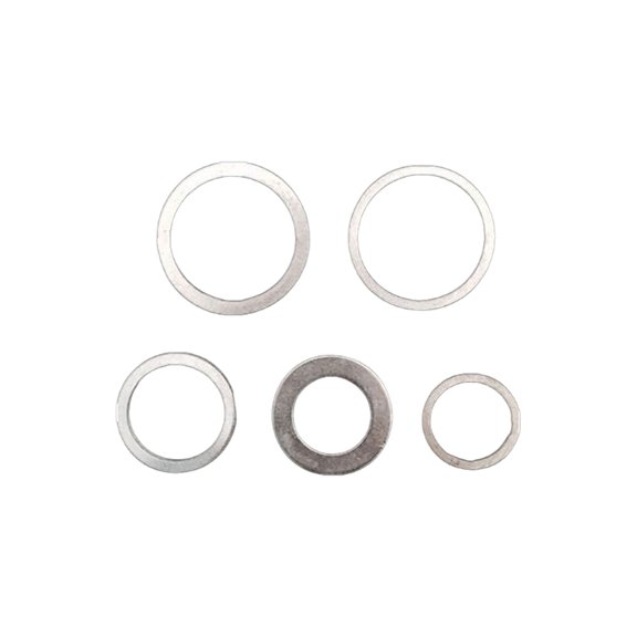 CEORPER 5Pcs Stainless Steel Cutter Adapter Rings Set Multiple Dimension Reducers