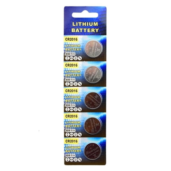 CEORPER 5Pieces CR2016 Lithium Batteries Coin Battery 3V Ideal For Small Devices