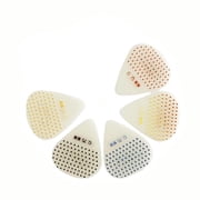 CEORPER 5Pieces Textured Grip Fluorescent Guitar Picks 6 Hour Glow ABS Texture