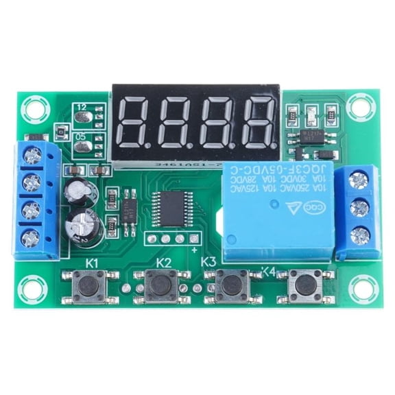 CEORPER 5V LED Display Time Delay Module Adjustable Timer Relays Module Board YYC-2S