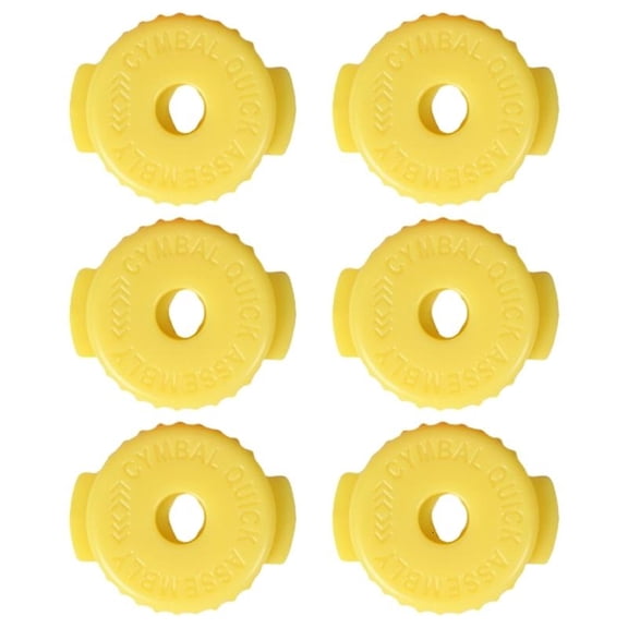 CEORPER 6 Pack Silicone Cymbal Locking Nuts Drum Cymbal Fasteners Quick Releasing