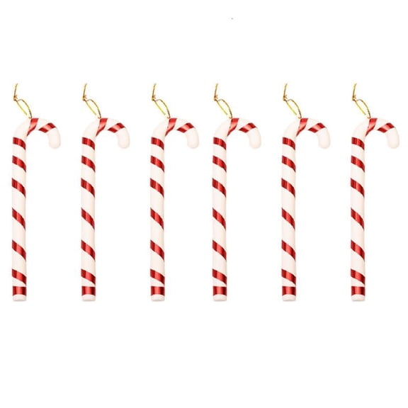 CEORPER 6 Pcs Candy Christmas Cane Xmas Trees New Year Party Office Garden Decorations