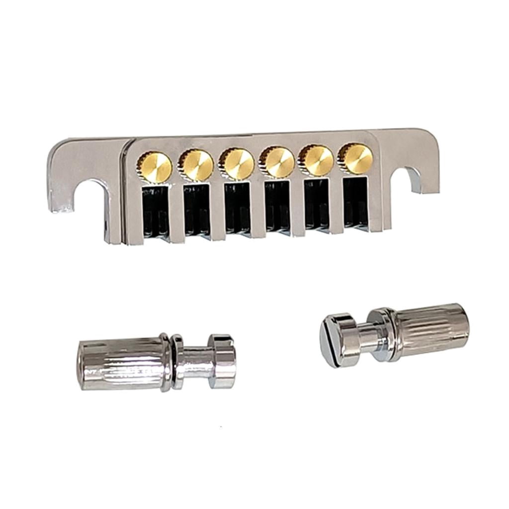 CEORPER 6-String Electric Guitar Bridge Tailpiece Vintage Bridges with Studs and Inserts