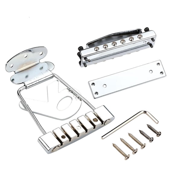 CEORPER 6 String Electric Guitar Tailpiece Bridge Cover And Base Plate Guitar Part