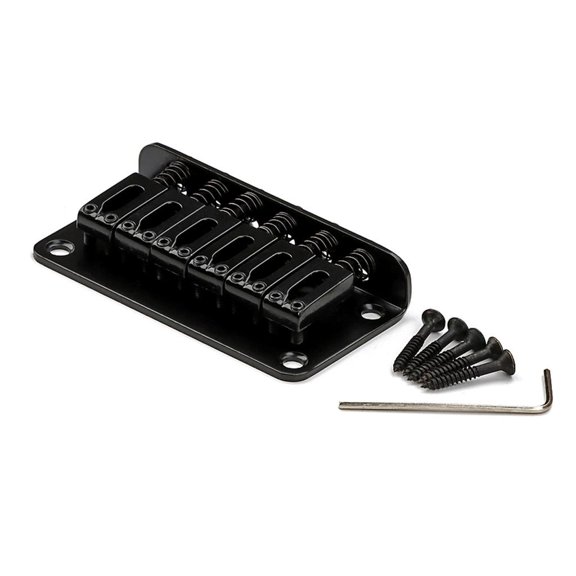 CEORPER 6 String Fixed Hardtail Bridge Top Load Tailpiece Electric Guitar Accessory