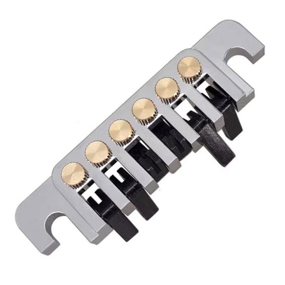 CEORPER 6 String Guitar Bridge Tailpiece Stop Bar Bridge Tailpiece with Tuners Studs