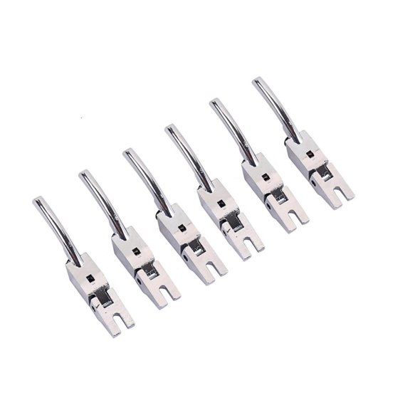 CEORPER 6Pcs Double Locking System Tremolo Bridge Saddles Metal Guitar Bridge Saddles