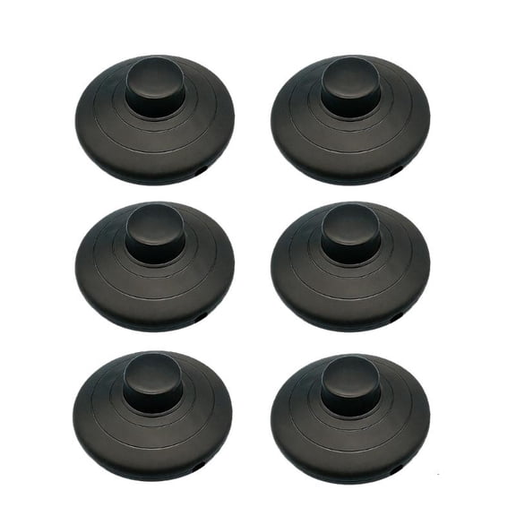 CEORPER 6Pcs Floor Foot Switches Inline Foot Pedal Lamp Switches with Step on Button