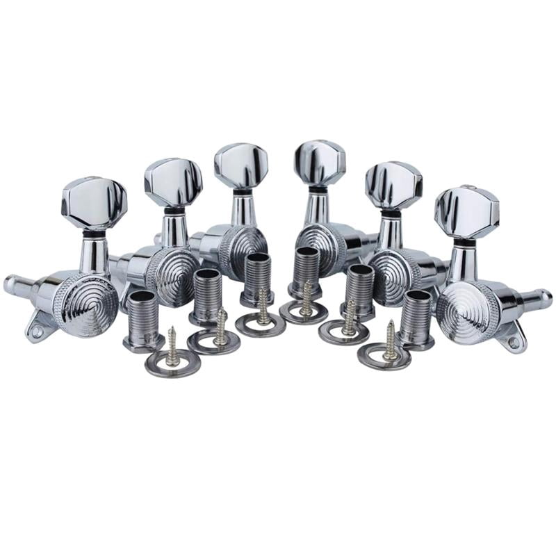 CEORPER 6Pcs Guitar Locking Tuners (3L+3R Handed) 1:18 Ratio Lock String Tuning for Key