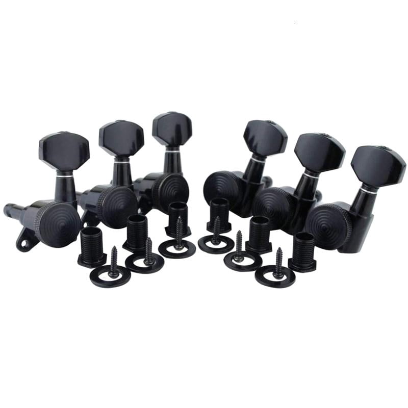 CEORPER 6Pcs Guitar Locking Tuners (3L+3R Handed) 1:18 Ratio Lock String Tuning for Key