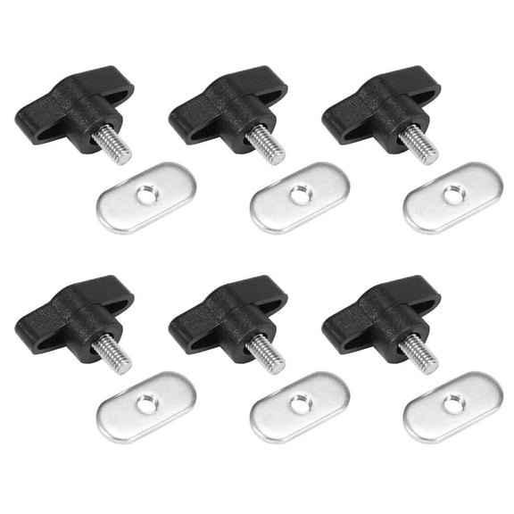 CEORPER 6Pcs Kayak Screws Nut Hardware Boats Screw Mounting Nut Fishing Boats Accessories