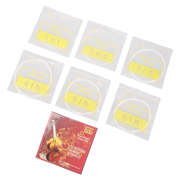 CEORPER 6Pcs/Set Electric Guitar Strings 6 String Set Metal Material Practiced Strings for Guitar Parts Musical Instruments