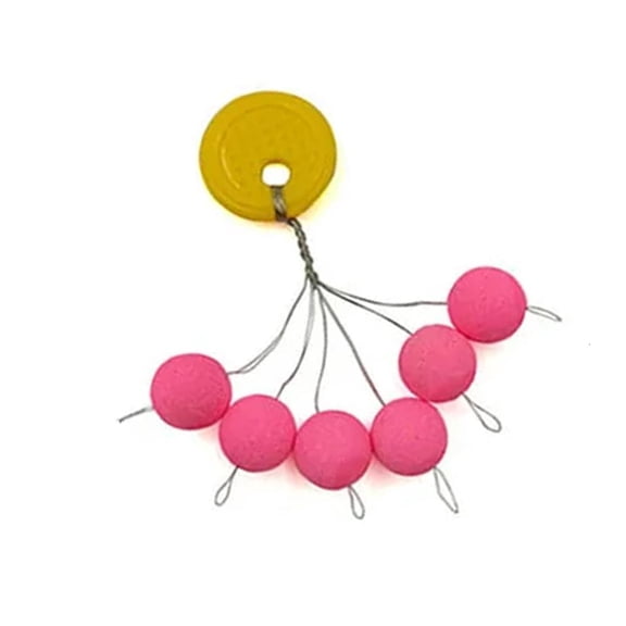 CEORPER 6Pcs/set Fishing Bobber Stopper Glow Float Buoy Floating Stop Connectors