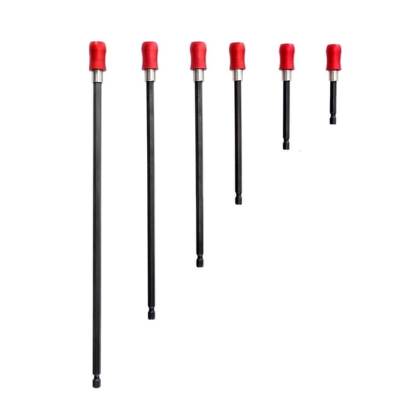 CEORPER 6pcs Drill Bit Extension Magnetic Screwdriver Bit Holder Impact Driver Bit Set