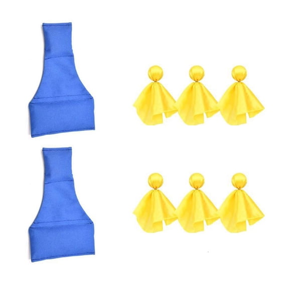 CEORPER 6pcs Referee Flags with 2pcs Bean Bag enalty Flags for Soccer Ref Umpire Coaches