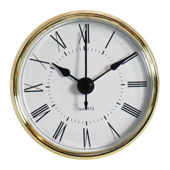 CEORPER 70 mm Wall Quartz Clock Fit-up Roman Numeral Mounting Diameter 2.4 inch/ 61mm