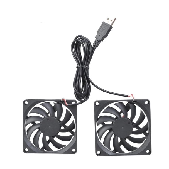 CEORPER 80MM Twin Fans With USB Power Oil Bearing Fan For 3D Printer Computer Cooling