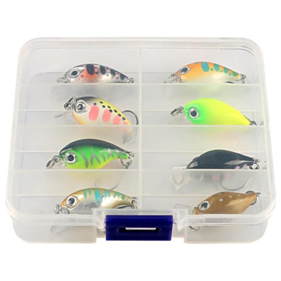 CEORPER 8pack Noise Making Fishing Lures Internal Rattles Beads Realistic Action Fish