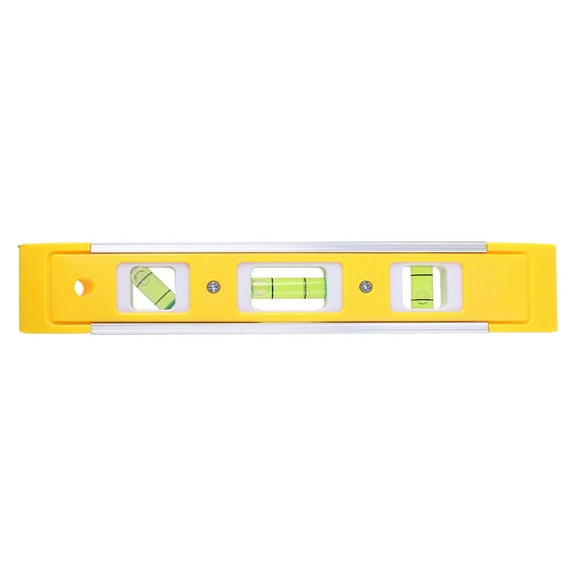 CEORPER 9" Torpedo Level Magnetic with 3 Different High Visibility VialsInclude 45 90 180 Degrees Angles Overhead Viewing Slot