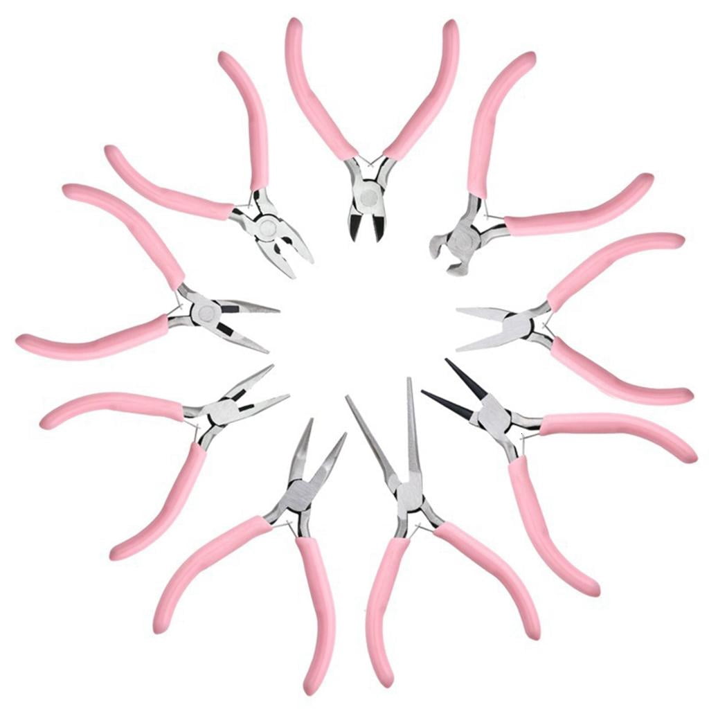 CEORPER 9 in 1 Jewelry Pliers Set Needle Nose Pliers Diagonal Round Nose Plier for Craft