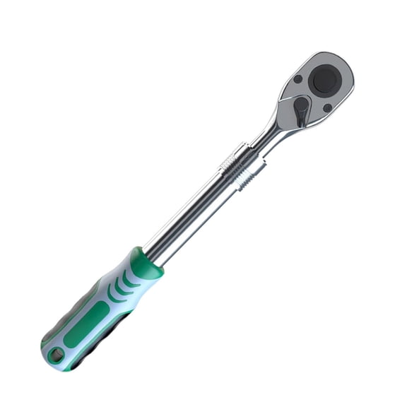 CEORPER 90 Tooth Ratcheting Wrench Extendable Handle Steel Tight Space Mechanics Tool Ergonomic Handle Wrench