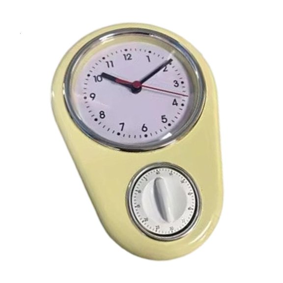 CEORPER 9Inch Quiet Quartzs Wall Clock 60 Minutes Visual Kitchen Countdown Timer Gift