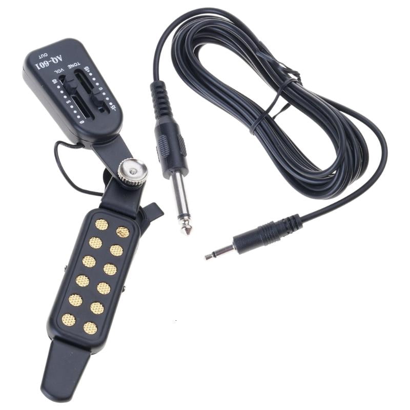 CEORPER Acoustic Guitar Pickup with Cable 12 Sound Hole Magnetic Pickup Transducer
