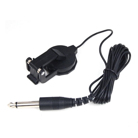 CEORPER Acoustic Guitar Piezo Pickup 6.35mm Output Sound Piezo Contact Pickup Replacement Clip on Microphone Piezo Pickup