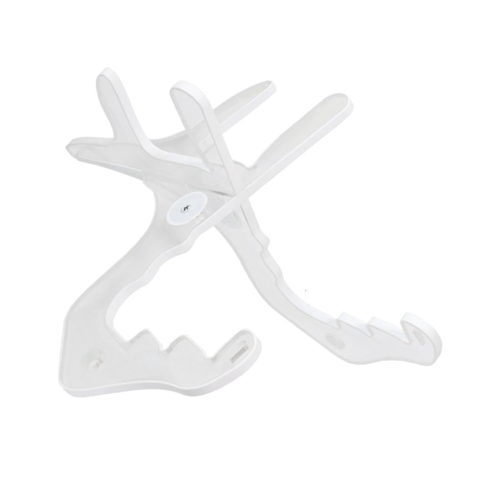 CEORPER Acrylic Ukulele Stand with Light Guitar Display Stand Folding Ukulele Holder