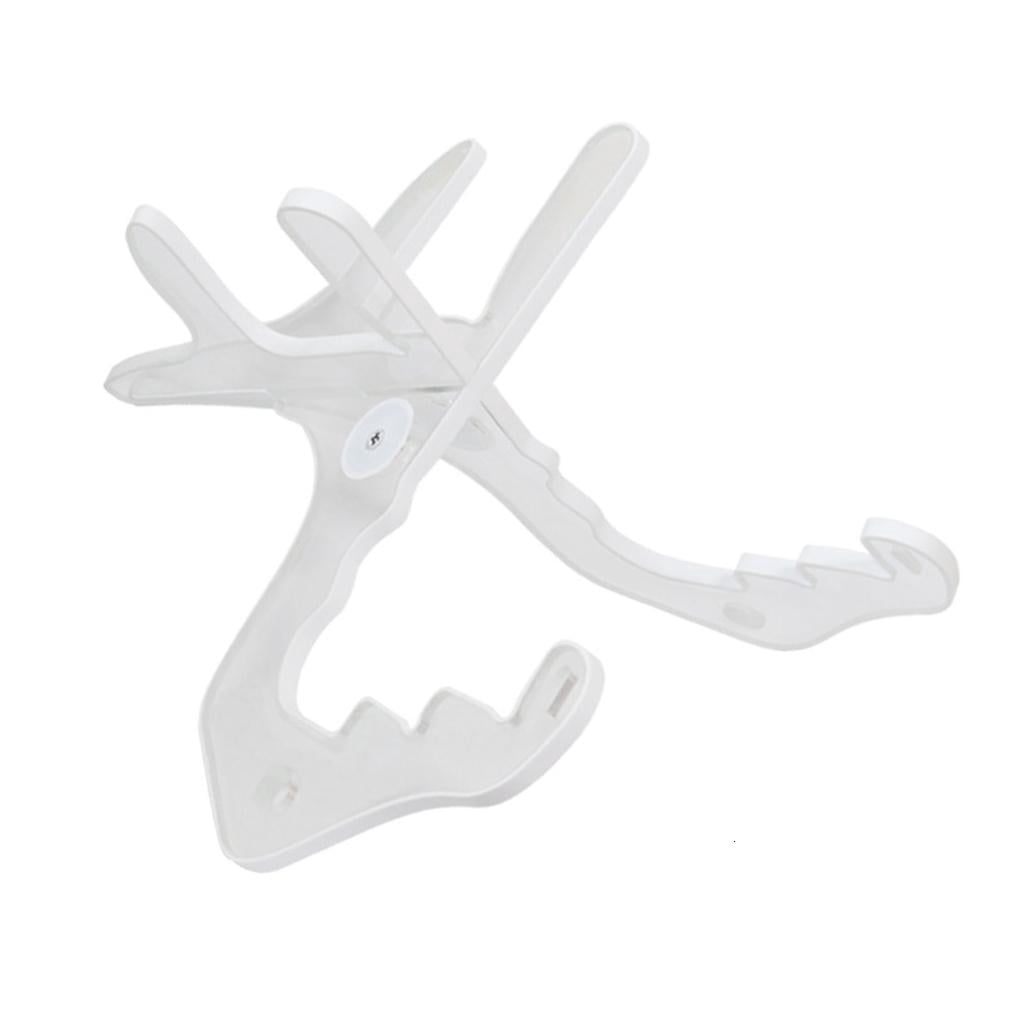 CEORPER Acrylic Ukulele Stand with Light for Small Guitar, Violins, Banjo, Mandolin