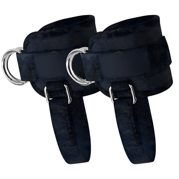 CEORPER Adjustable Padded Fitness D Rings Ankle Strap Cuffs for Exercise Weight Lifting