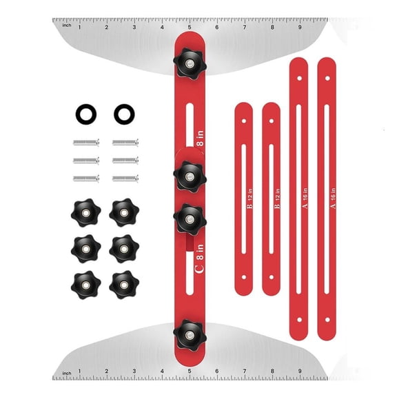 CEORPER Adjustable Stair Treads Measuring Tool for Risers Stair Treads Template Tool