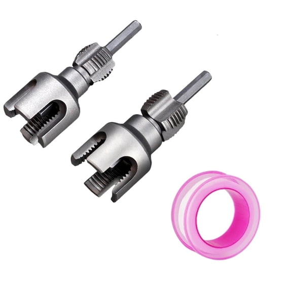 CEORPER Alloy Steel Pipes Thread Cutter Set 1/2" DN15 & 3/4" DN20 Internal External Thread Cleaner For Plumbing Maintenance