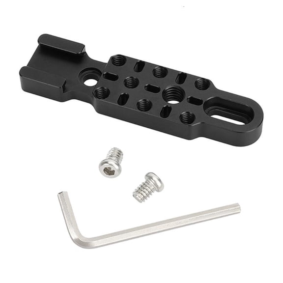 CEORPER Aluminum Alloy Cold Shoe Mount Extension Bracket for Camera and Camcorder
