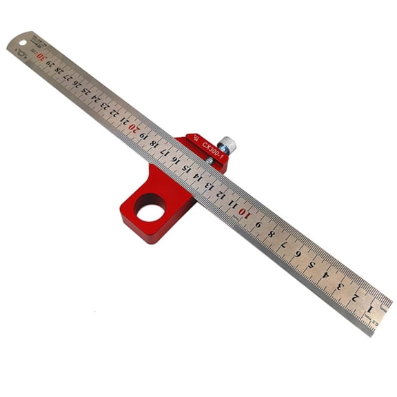 CEORPER Angle Scribe Aluminum Alloy 45 Degrees Angle Line Caliber Ruler Carpenter Locator Ruler Block Gauge Woodworking Tools