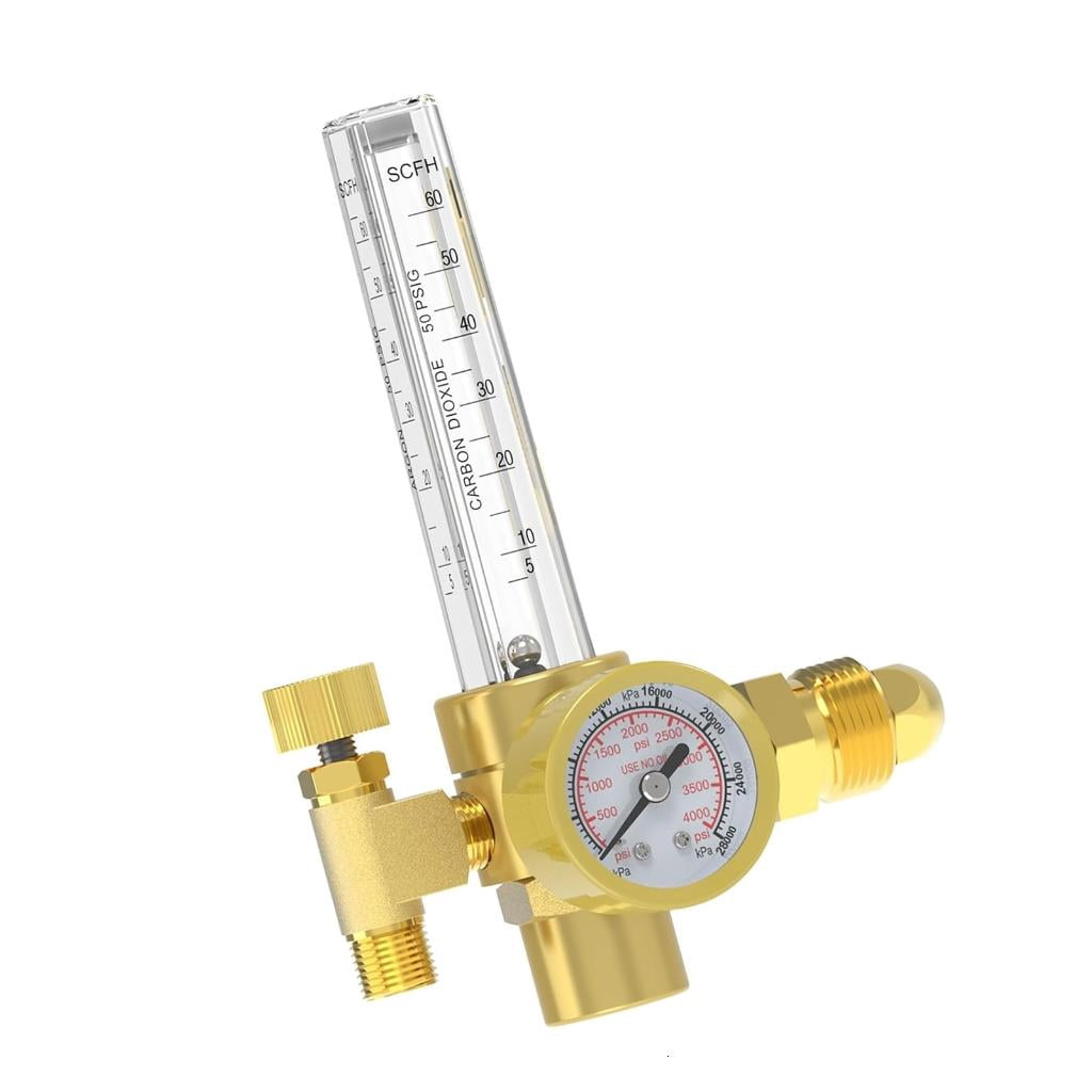 CEORPER Argon CO2 Welder Regulator with American CGA580 Connection for Metal Fabrication