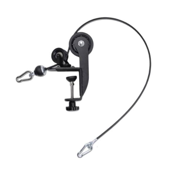 CEORPER Arm Strength Roller Trainer Desk Mounted Forearm Exerciser with Steel Cable Rope