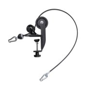 CEORPER Arm Strength Roller Trainer Desk Mounted Forearm Exerciser with Steel Cable Rope