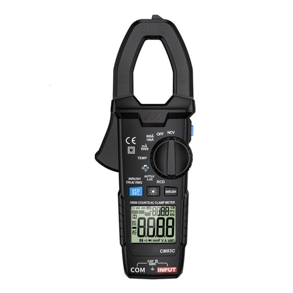 CEORPER Auto Ranging Digital Clamp Meter TRMS 10000 Counts Measures AC/for DC Volt AC Cu